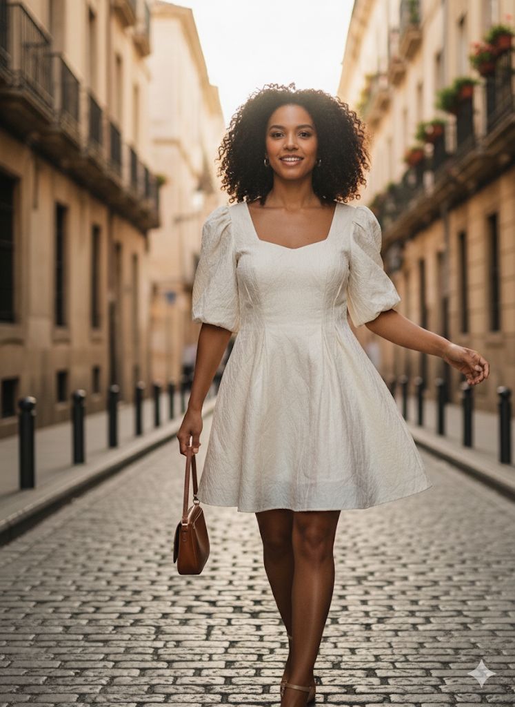 Korean White Dress